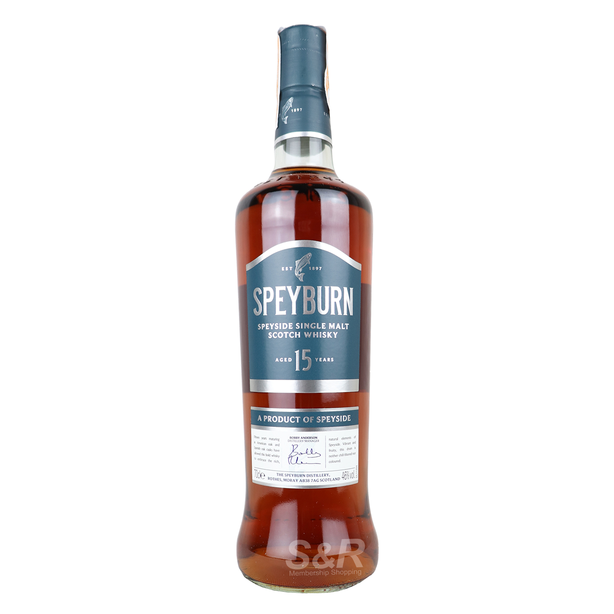 Speyburn 15 Years Old Single Malt Scotch Whisky 700mL